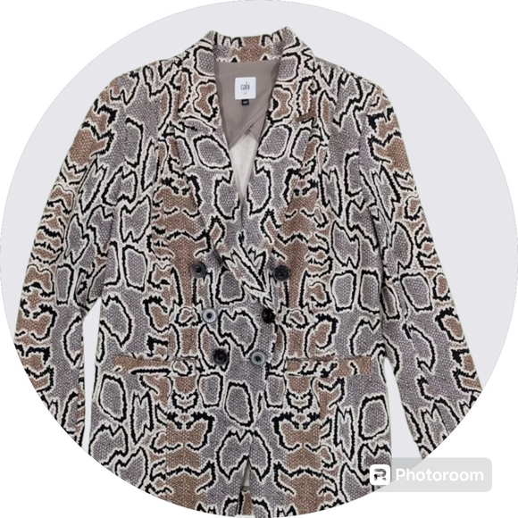 SIZE 12 Cabi Python Blazer - Picture 1 of 5